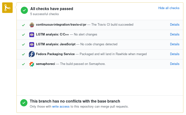 Tests passed.
